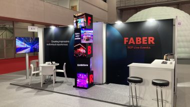 Turm aus LED-Kuben