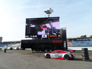 Mobile LED truck und trailer DTM race