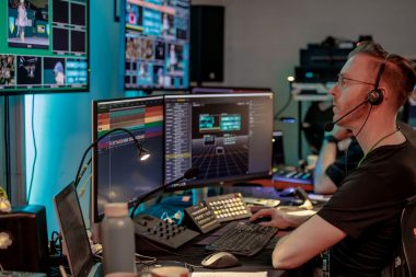 Produktion und Regie bei einer Sportveranstaltung
