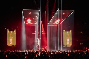 Video- und Lichtdesign bei der Luciano-Tour