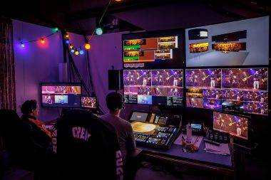 Enregistrement en direct et salle de production