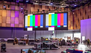 Opbouw LED-scherm voor Salesforce evenement