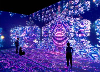 Visuele grafische show, immersive experience in NXT museum