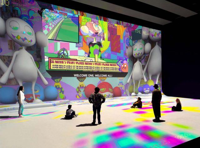 Creatieve projectie in het NXT museum