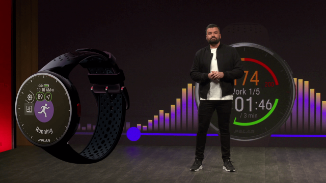 Augmented reality van Polar in virtual studio