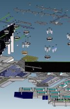 Technische constructietekening podium Eurovisie songfestival