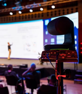 Live registratie corporate evenement met PTZ camera