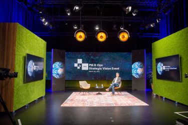 eBay Strategic Vision studio in Virtual Event Studio