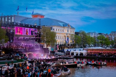 LED scherm Carré tijdens bevrijdingsdag 2023