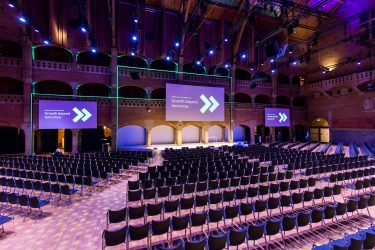 Projection mapping business event