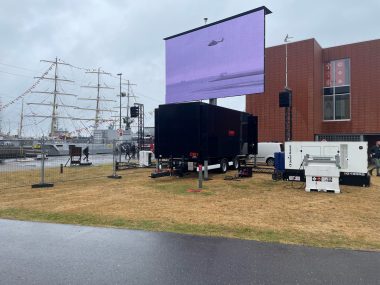mobiel LED scherm outdoor evenement