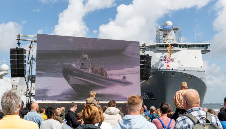 video scherm defensie evenement