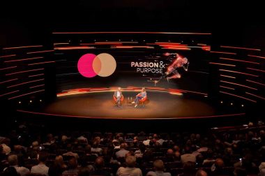 LED-scherm voor zakelijk evenement