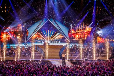 LED-scherm tijdens Muziekfeest van het Jaar