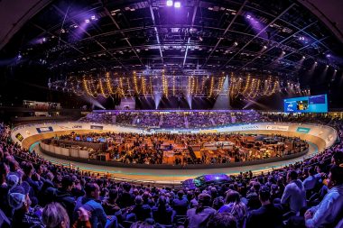 Evenement baanwielrennen in Rotterdam Ahoy