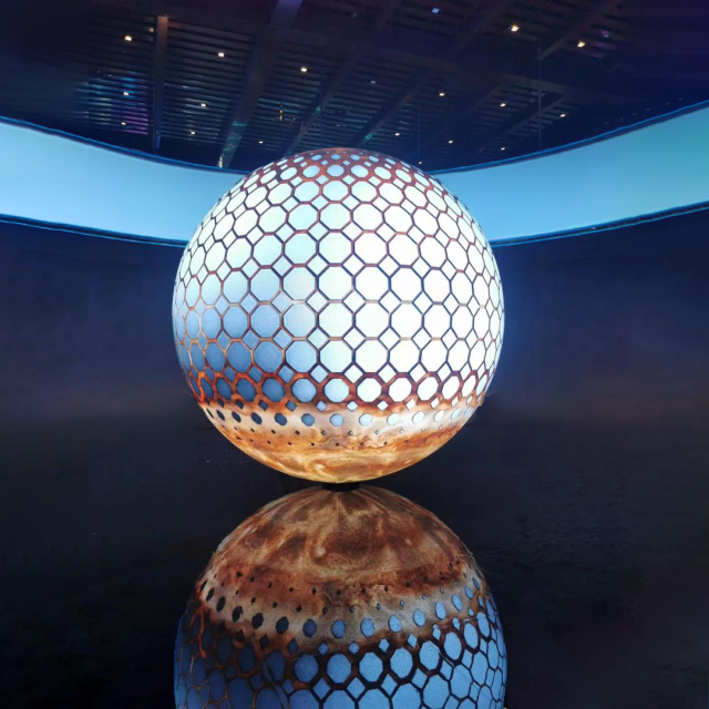 Staand opgestelde LED Sphere (LED bol)