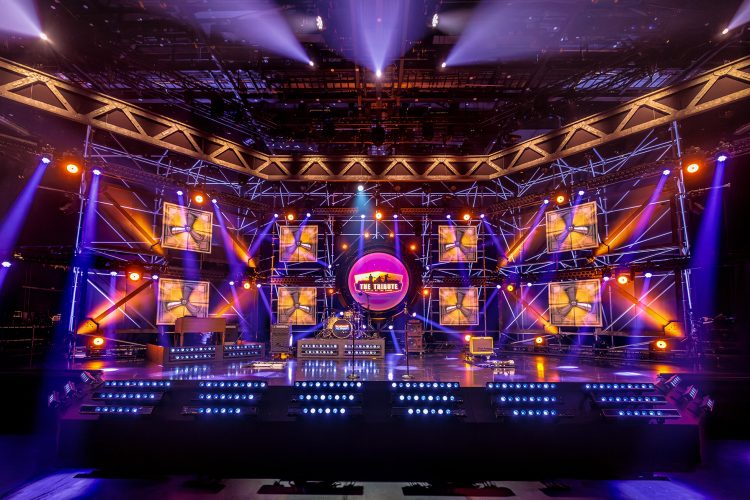 The Tribute TV-show podium