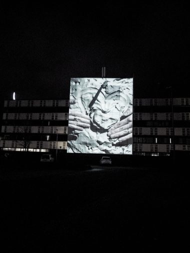 Outdoor videoprojectie