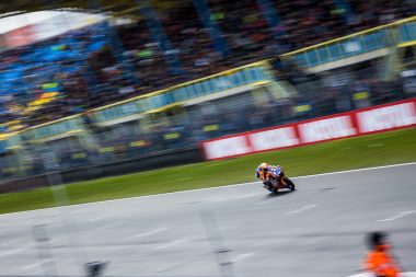 Motor op circuit tijdens WK Superbike