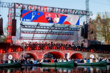 LED-scherm voor Slotconcert 5 mei op de Amstel