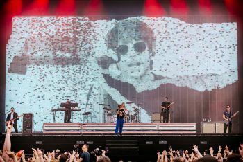 LED backdrop tijdens liveshow
