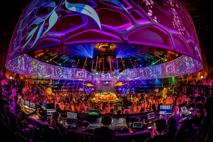 Projectie tijdens zakelijk evenement