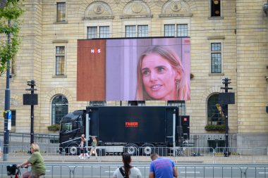 Livestream sportevenement via mobiel LED-scherm