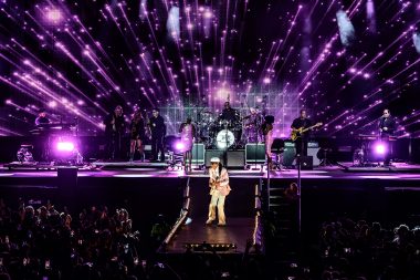 LED backdrop met visualisaties