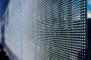 Detailfoto transparant LED-scherm