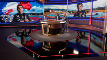 Viaplay Formula 1 broadcast studio