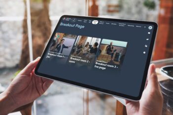 Breakout rooms at an online event