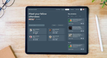 Event software on tablet