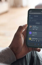 Event platform software on mobile phone