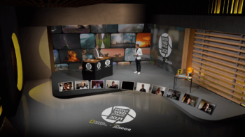 National Geographic online Panel Discussion Setting.