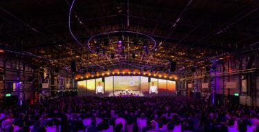 Corporate setting with additional light effects