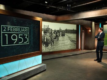 The 1953 North Sea flood news projection broadcasting NOS