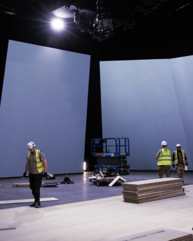 BBC Earth Experience projection schermen opbouw