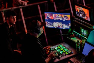 Muziek evenement camera registratie
