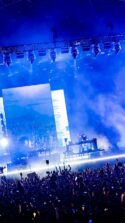 Down the Rabbit Hole live event with multiple LED screens