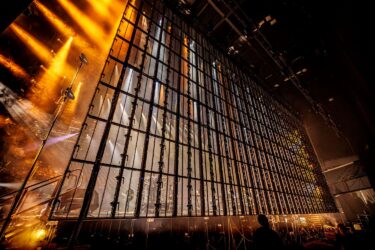 Video screen backstage live show