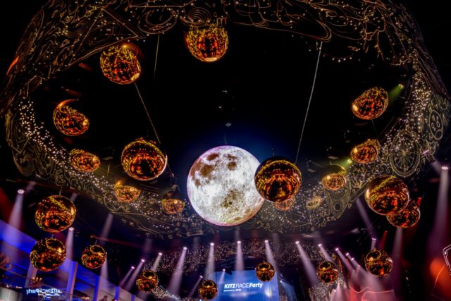 Digital LED sphere setup
