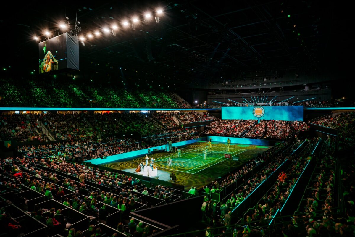 Extensive video and projection solutions were used during tennis tournament