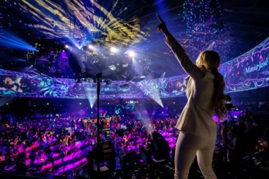 Live music performance during event