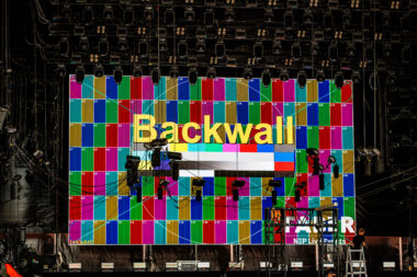Testing the LED backdrop screen