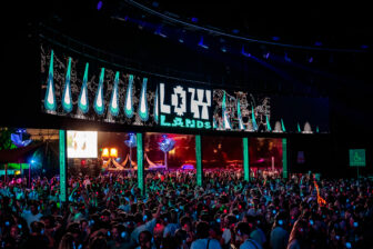 LED screens at outdoor festival Lowlands