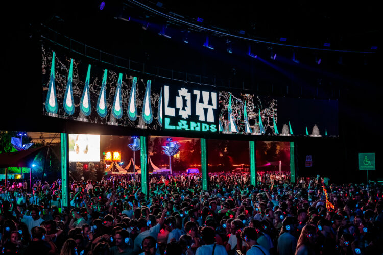 LED screens at outdoor festival Lowlands