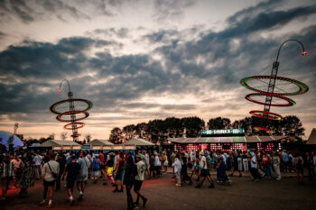 Lowlands festival scenery with Intergalactic LED-towers