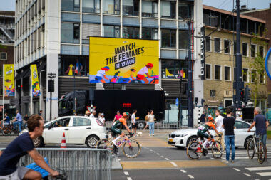 LED-mobile truck during Tour De France Femmes