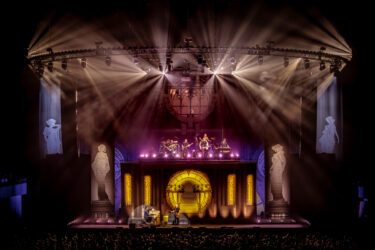 Stage design with LED screens and projection